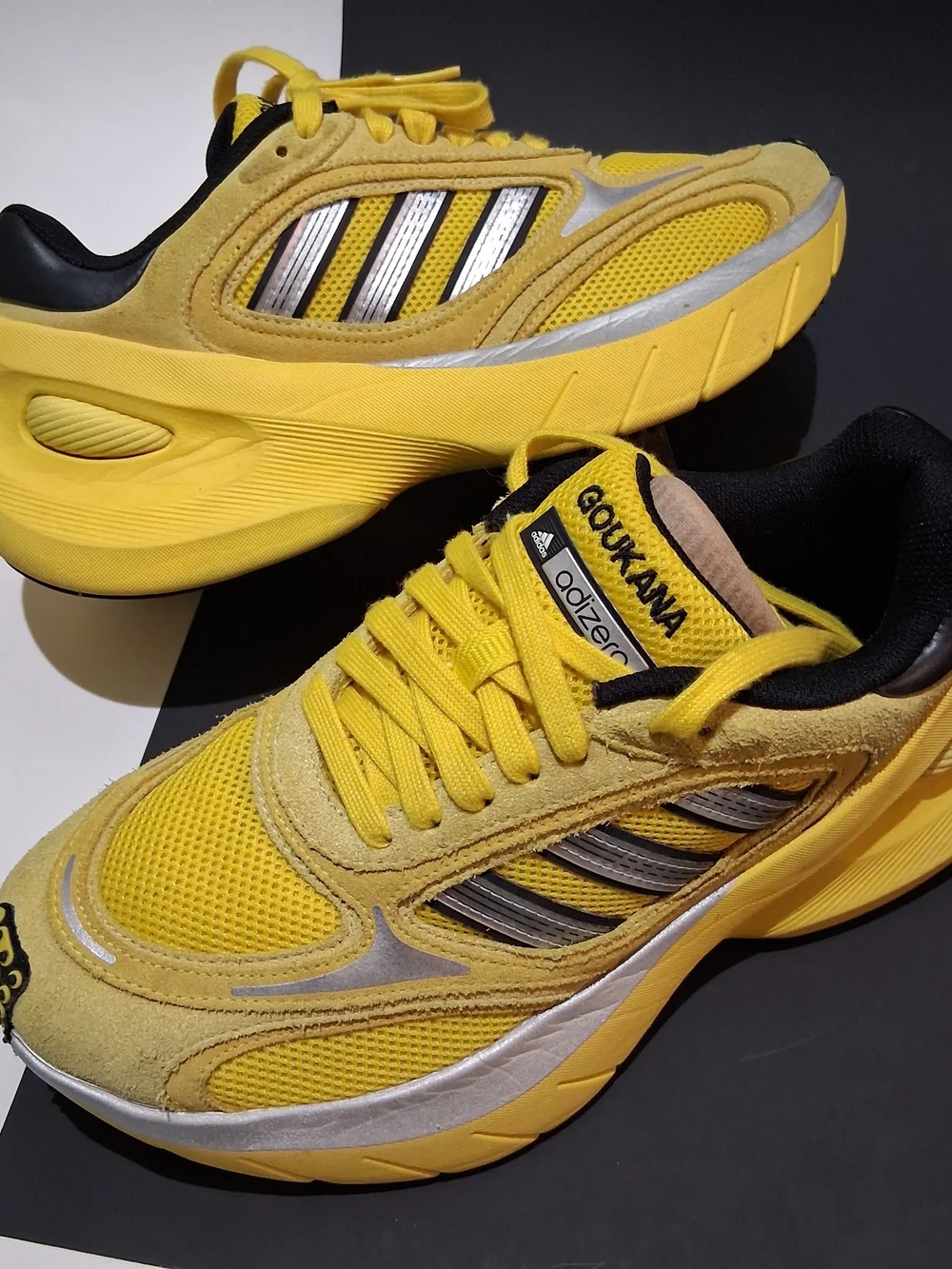 adidas Yellow and Black Men's Athletic Running Shoes